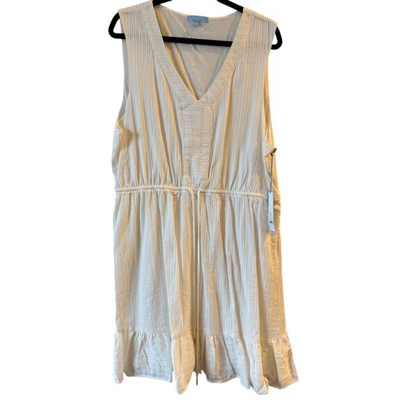 NWT Womens Draper James XXL White Knee Length Dress - Picture 1 of 4